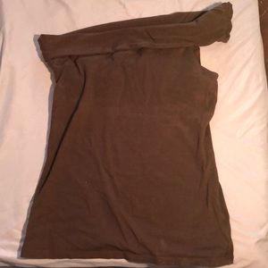 One-shoulder top with built-in bra